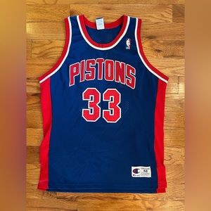 Vintage Grant Hill Pistons Champion jersey